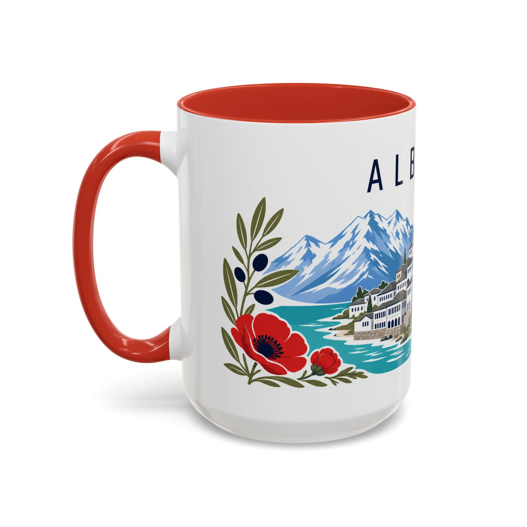 Albania Coffee Mug | Travel Souvenir Accent Mug | Country Gift Ceramic Cup 11oz 15oz