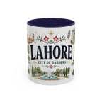 Lahore Coffee Mug | Pakistan Souvenir Travel Gift | Accent Color Ceramic 11oz 15oz