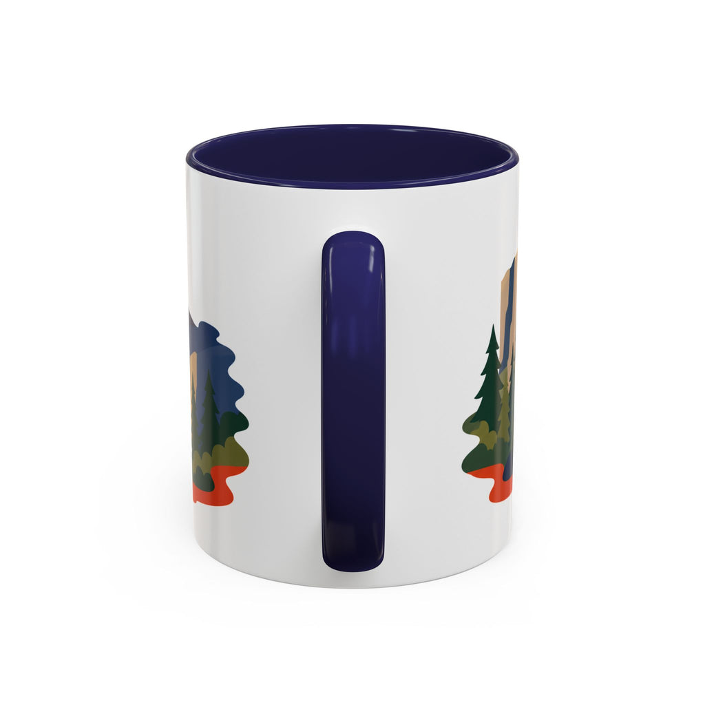 Yosemite Coffee Mug | Travel Destination Souvenir Gift | Accent Color Ceramic 11oz 15oz