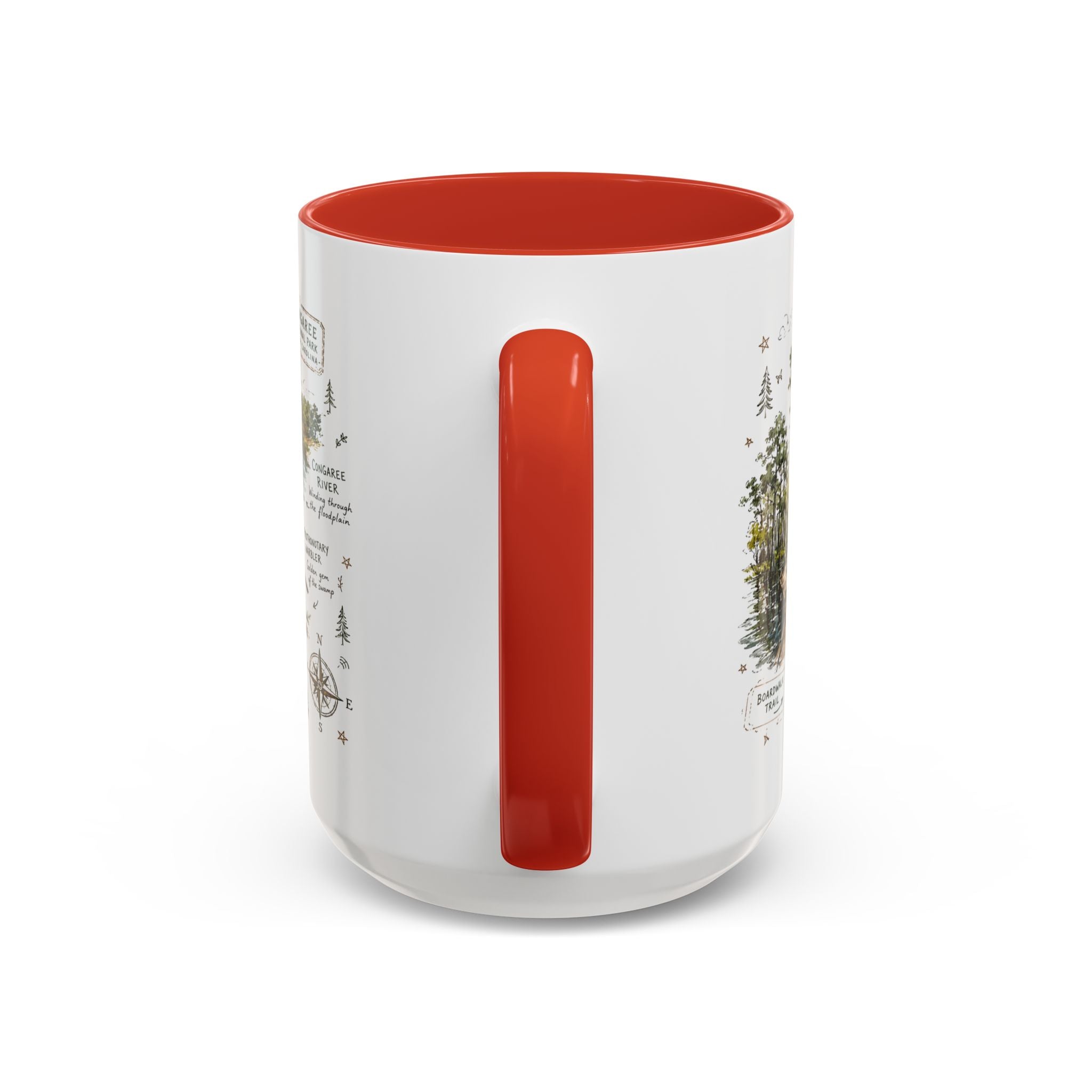 Congaree National Park Coffee Mug | South Carolina Forest Floodplain Gift | Accent Color Ceramic 11oz 15oz