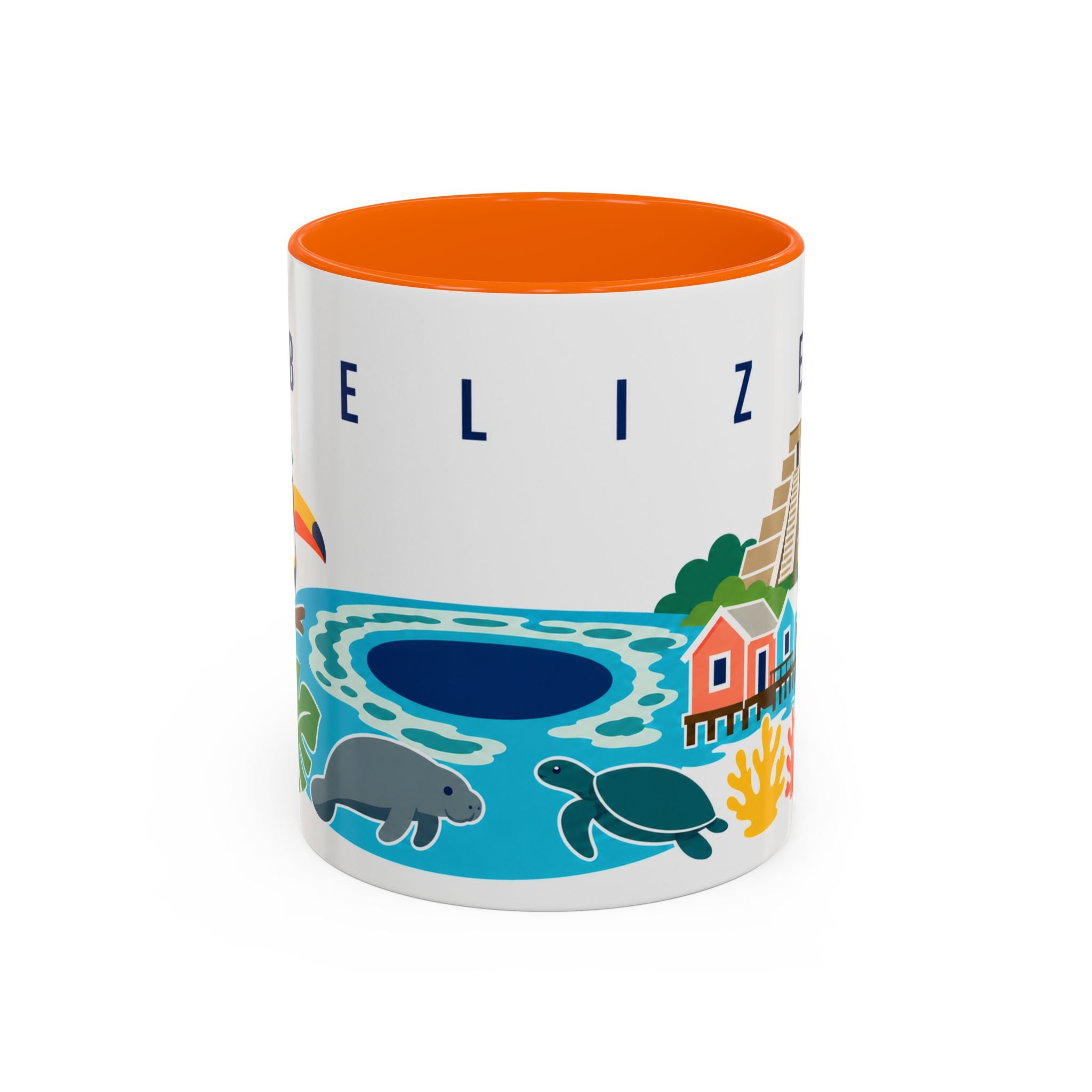 Belize Coffee Mug | Travel Souvenir Accent Mug | Country Gift Ceramic Cup 11oz 15oz