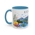 Ecuador Coffee Mug | Travel Souvenir Accent Mug | Place Gift Ceramic Cup 11oz 15oz