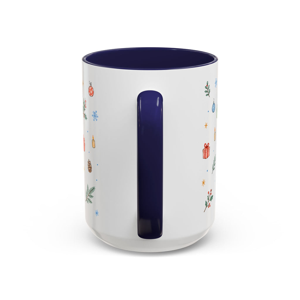 Dhaka Christmas Mug | Watercolor Travel Souvenir | Holiday Gift | Accent Ceramic Coffee Cup 11oz 15oz