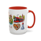 Nuremberg Illustrated Travel Mug | City Souvenir Accent Coffee Mug | 11oz 15oz Ceramic Cup