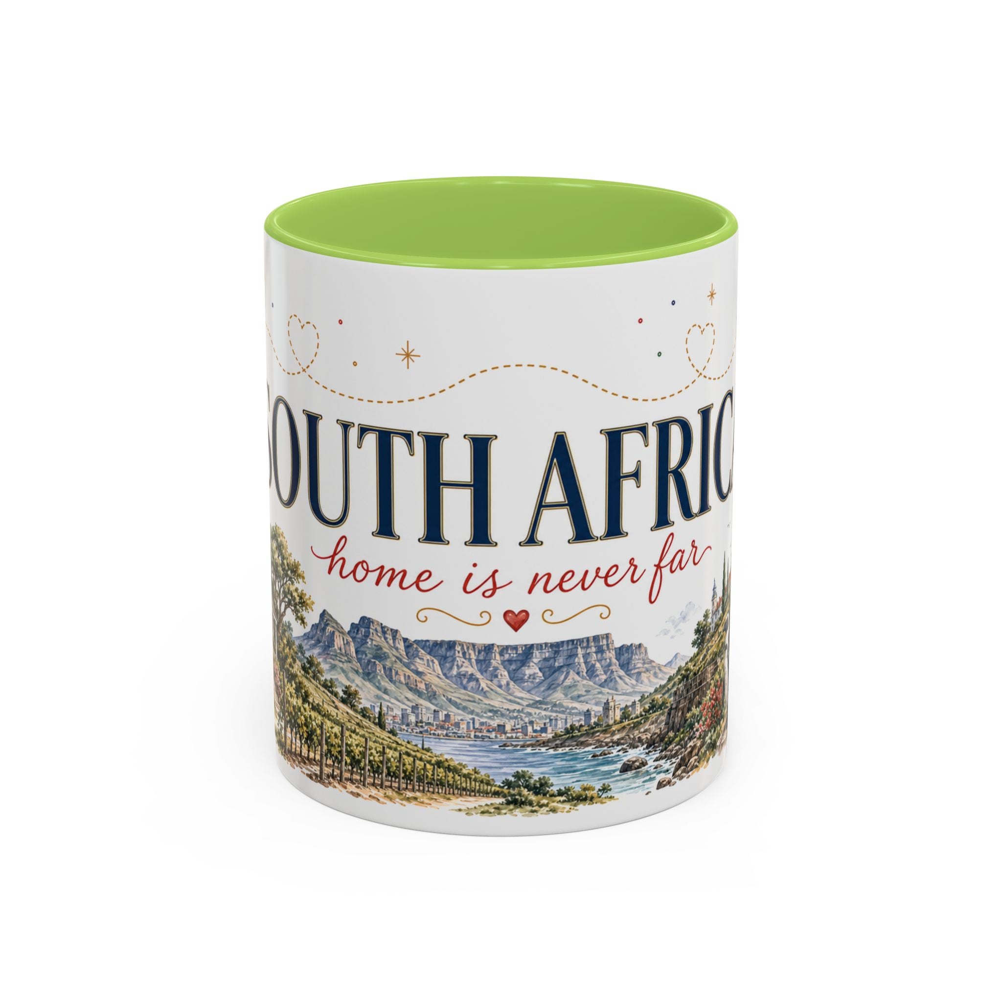 South Africa Home Country Mug | Moving Away Gift | Long Distance Friendship | 11 oz 15 oz Accent Mug