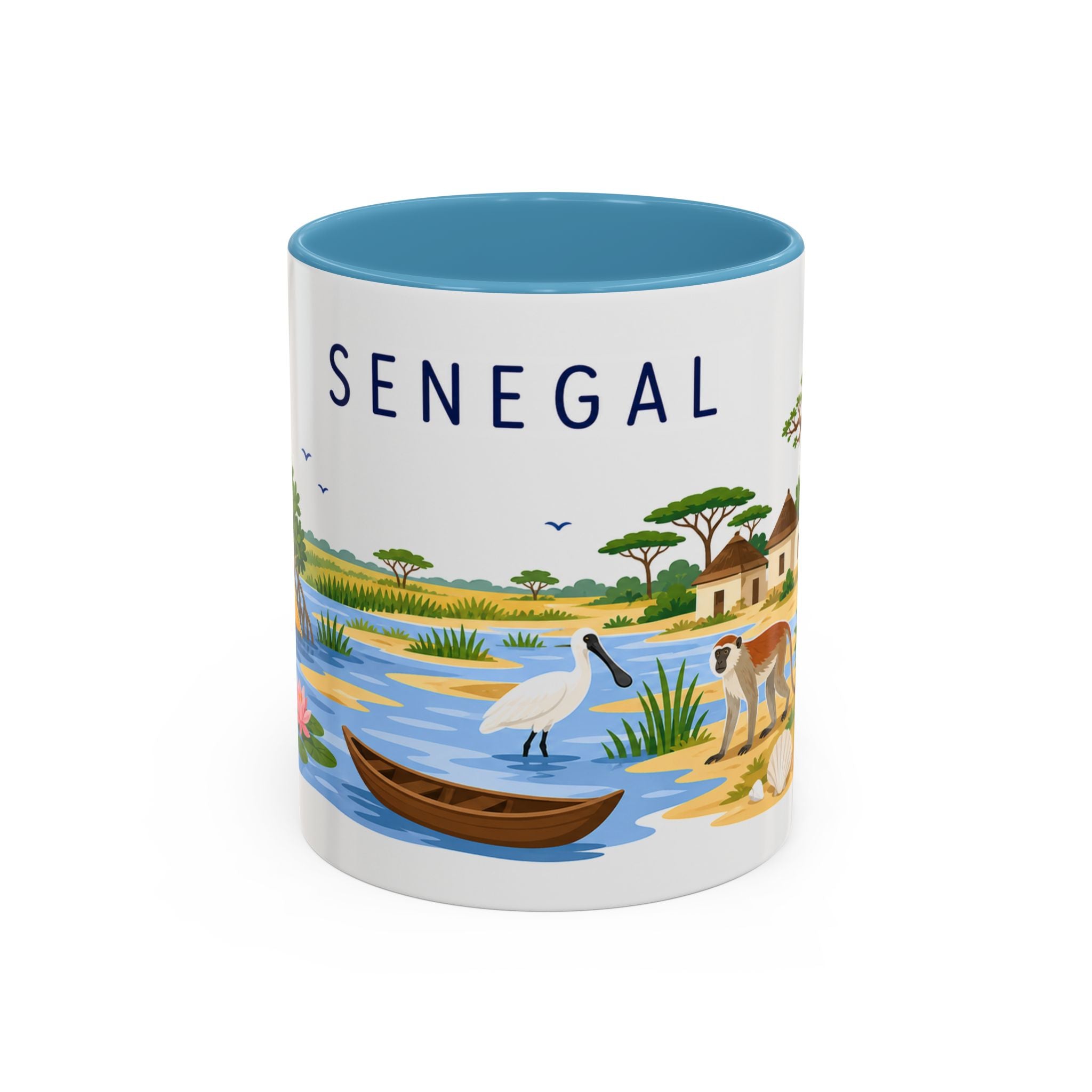Senegal Soccer Coffee Mug | World Cup Fan Gift | Accent Color Ceramic 11oz 15oz Match Day Cup