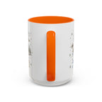 Rocky Mountain Coffee Mug | National Park Hiking Camping Gift | Accent Color Ceramic 11oz 15oz