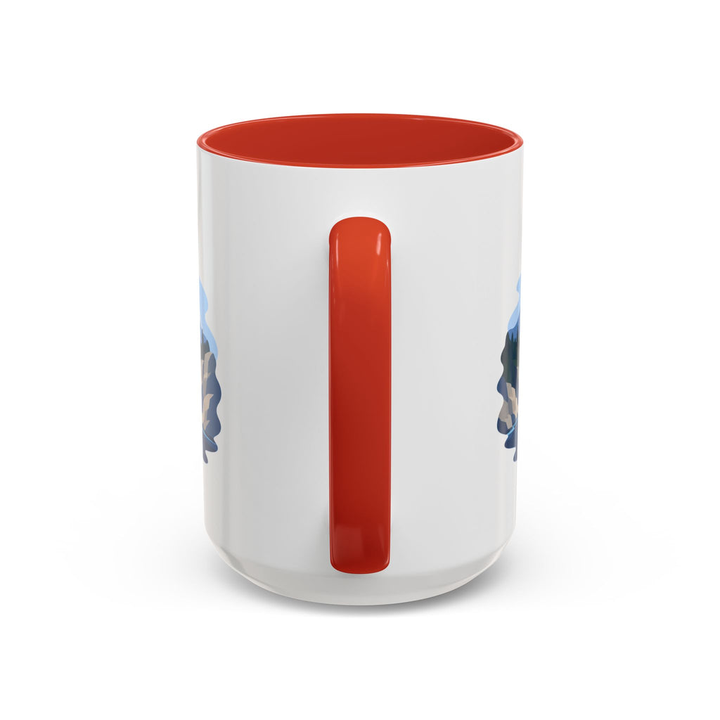 Glacier Bay National Park Coffee Mug | Solid Color Block Park Souvenir | 11oz 15oz Accent Mug