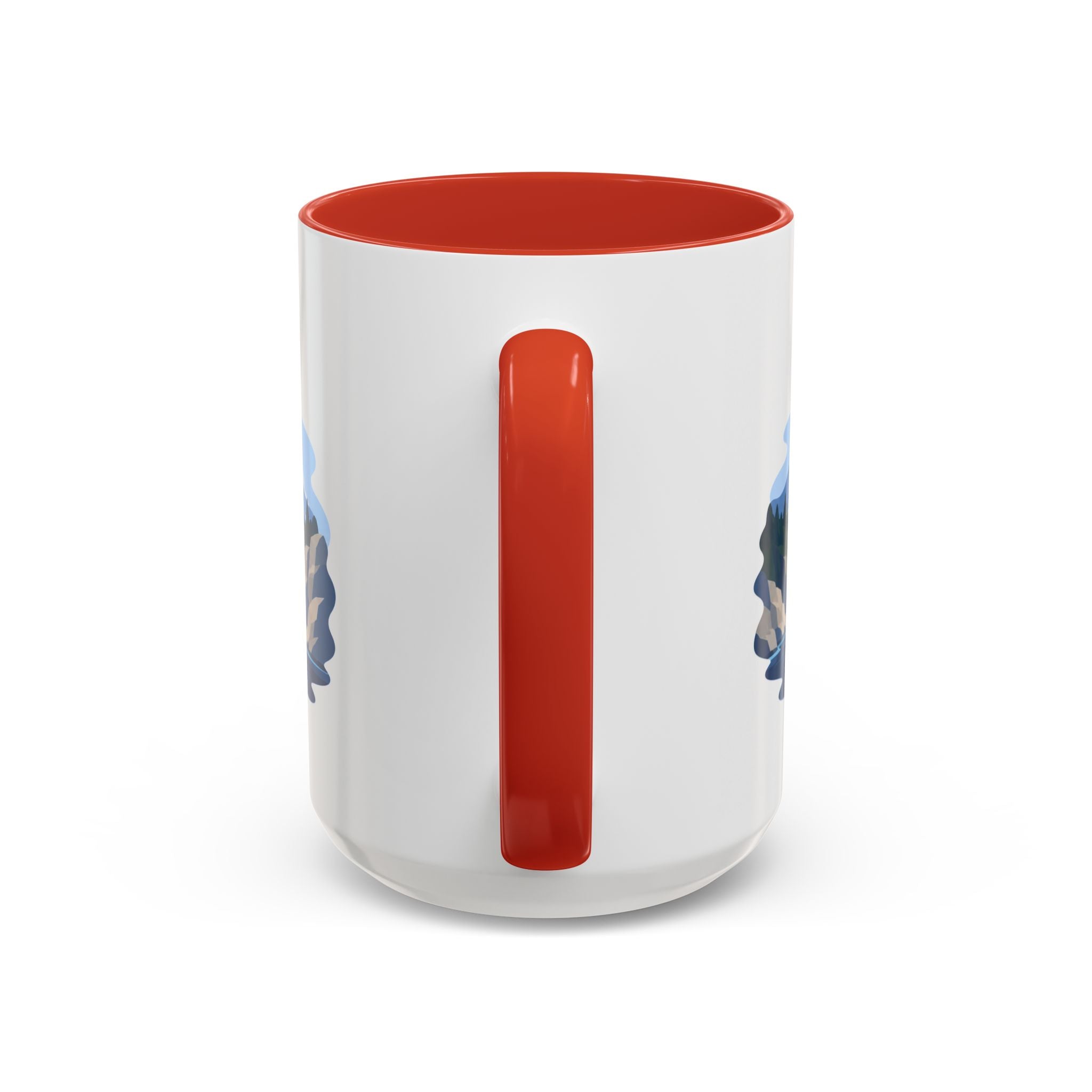 Glacier Bay National Park Coffee Mug | Solid Color Block Park Souvenir | 11oz 15oz Accent Mug