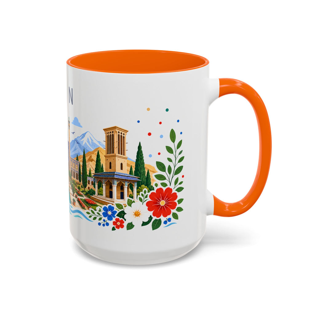 Iran Coffee Mug | Travel Souvenir Accent Mug | Place Gift Ceramic Cup 11oz 15oz