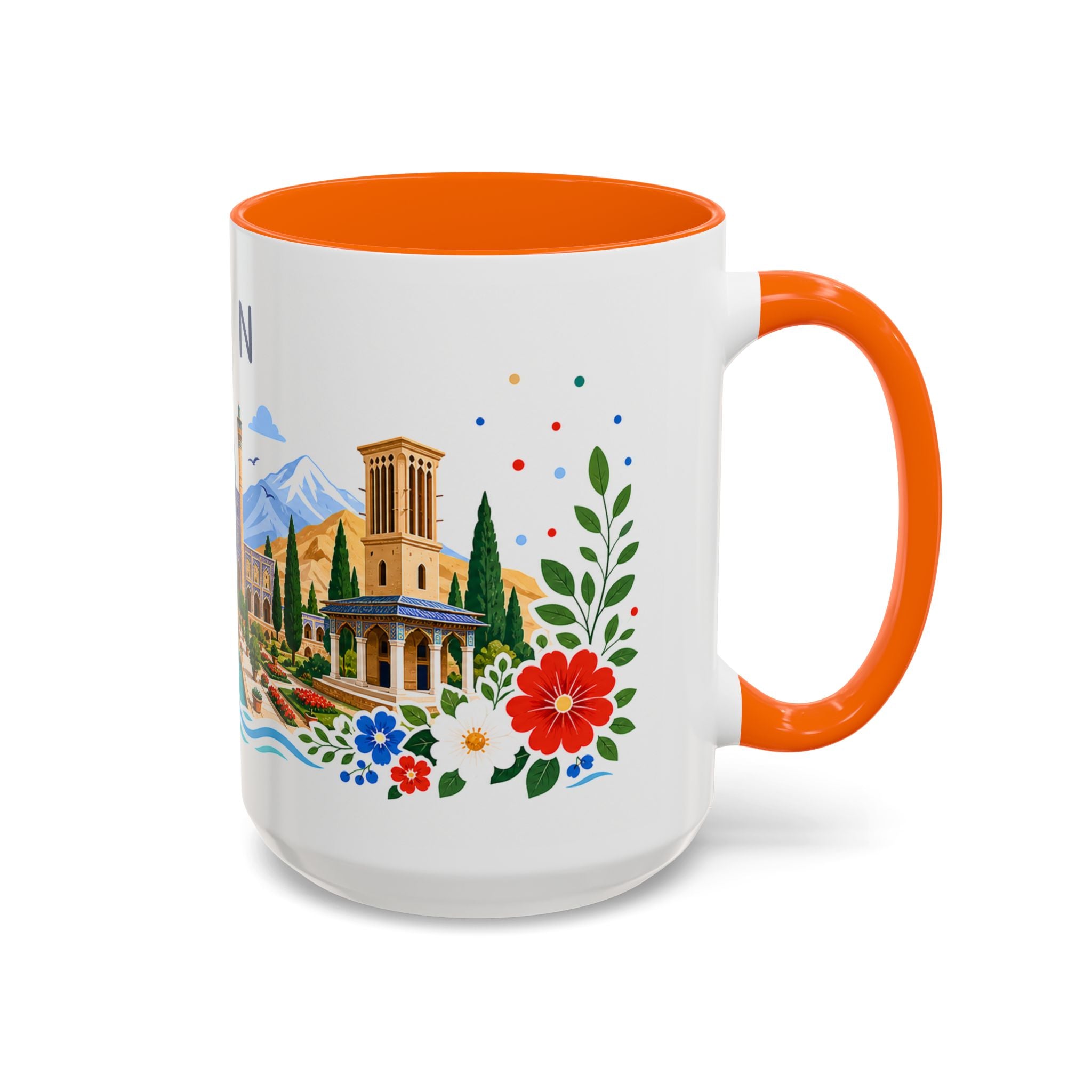 Iran Coffee Mug | Travel Souvenir Accent Mug | Place Gift Ceramic Cup 11oz 15oz