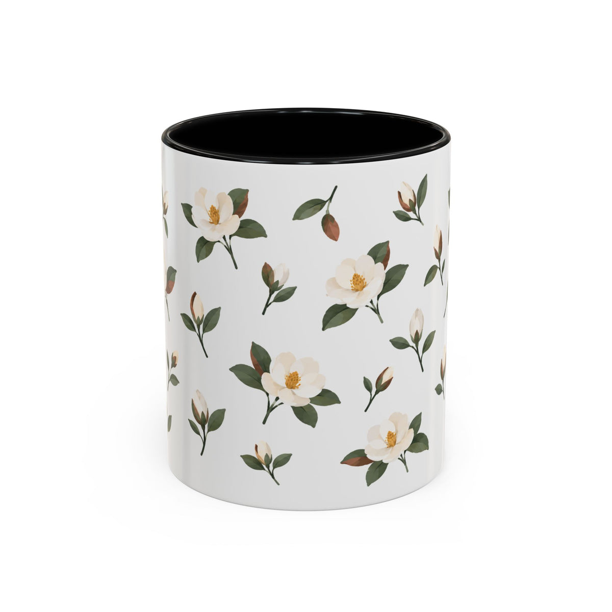 Louisiana Magnolia Mug, State Flower Floral Coffee Cup, 11oz Botanical Gift