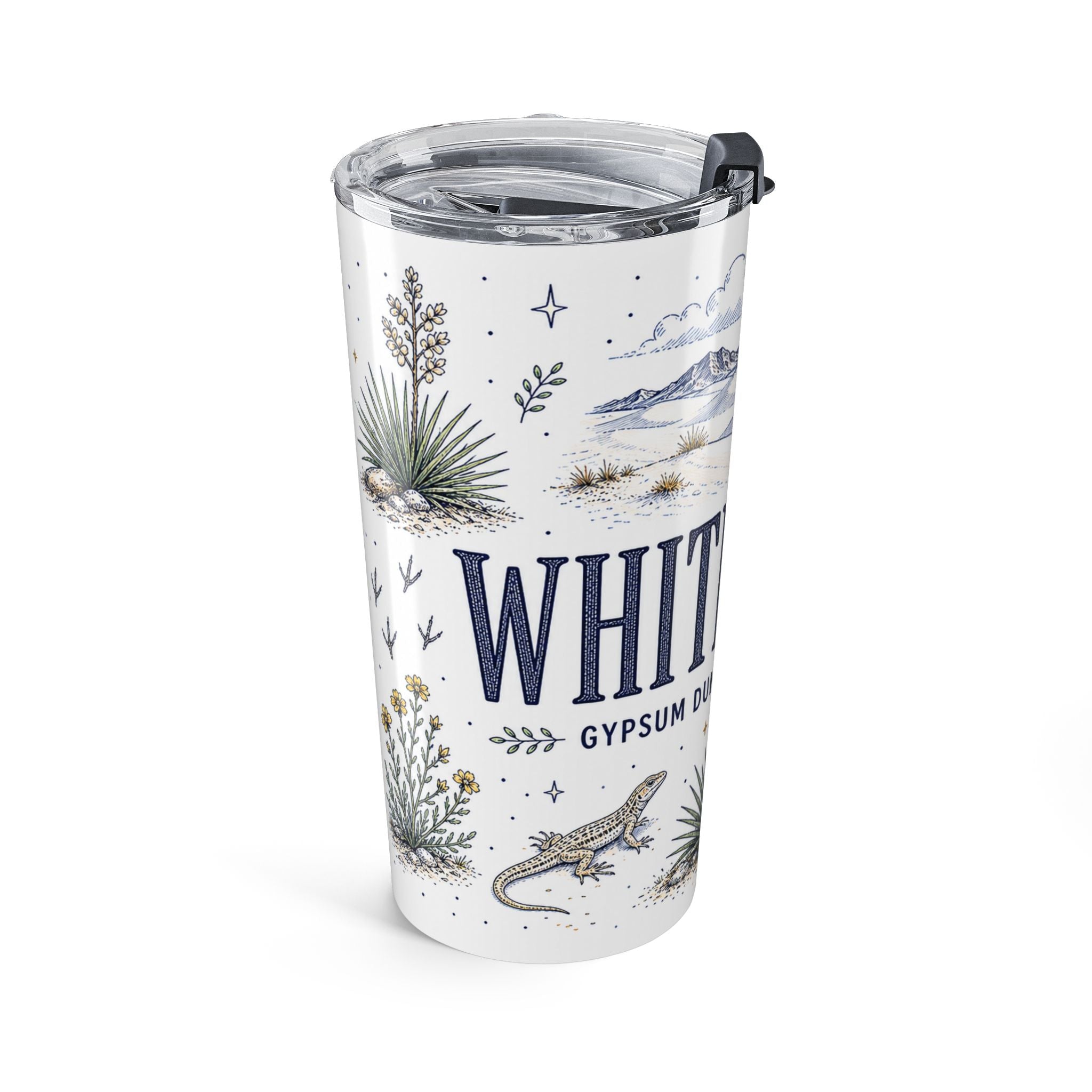 White Sands National Park 20oz Tumbler | New Mexico Desert Sand Dunes Gift | Insulated Stainless Steel Travel Cup