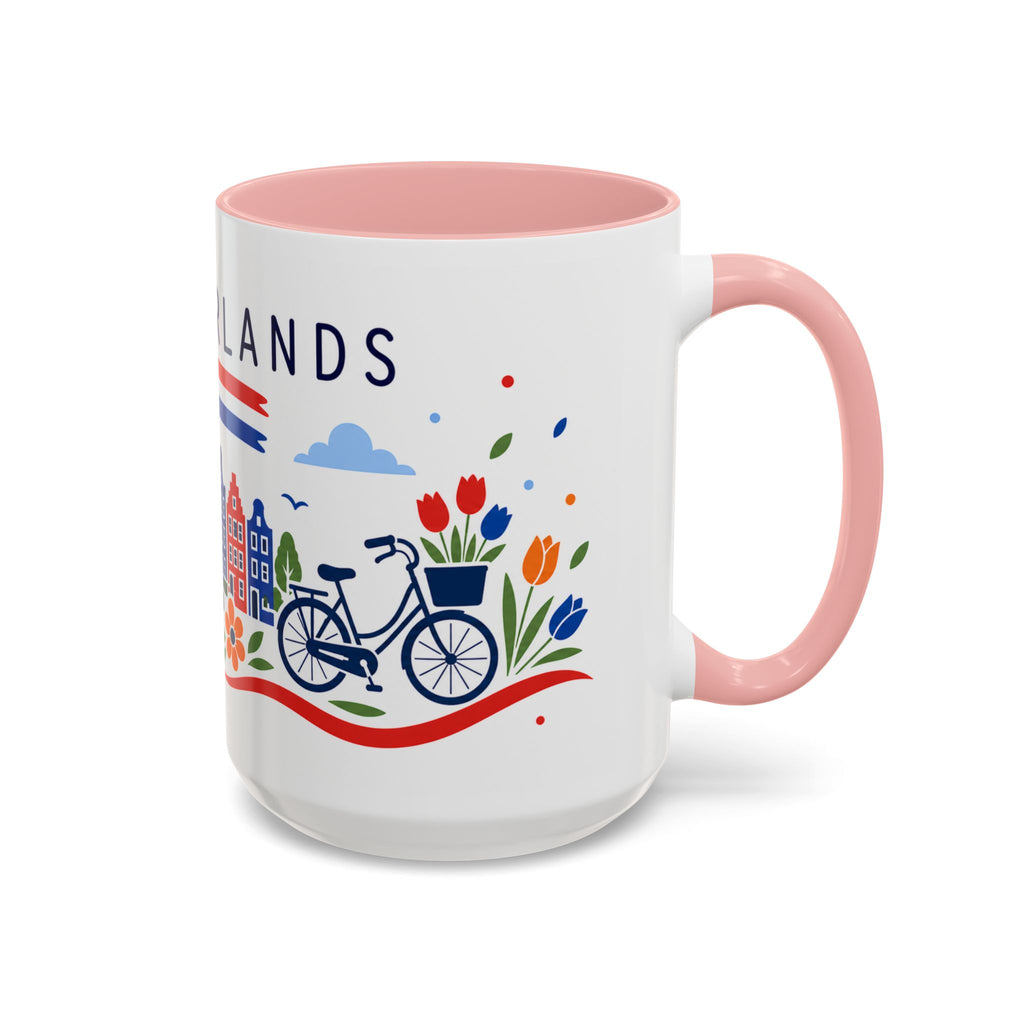 Netherlands Coffee Mug | Travel Souvenir Accent Mug | Country Gift Ceramic Cup 11oz 15oz