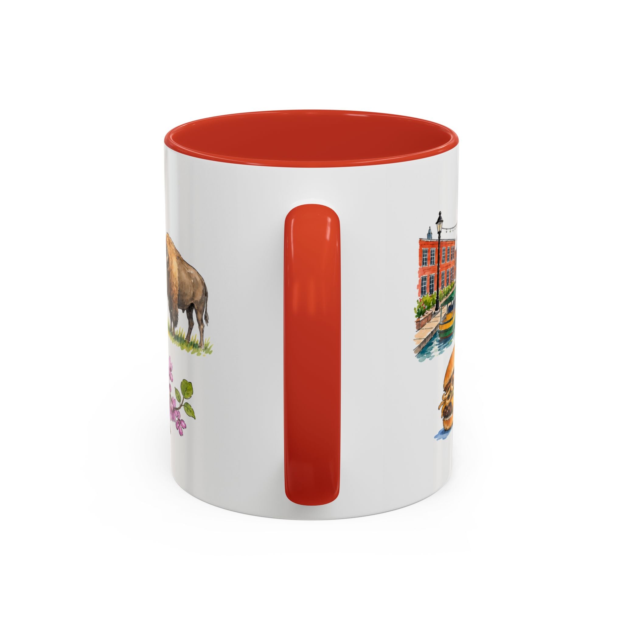 Oklahoma City Illustrated Travel Mug | City Souvenir Accent Coffee Mug | 11oz 15oz Ceramic Cup