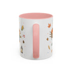 Thanksgiving Mug | Country Harvest Watercolor Gift | Pumpkin Scarecrow Accent Cup 11oz 15oz