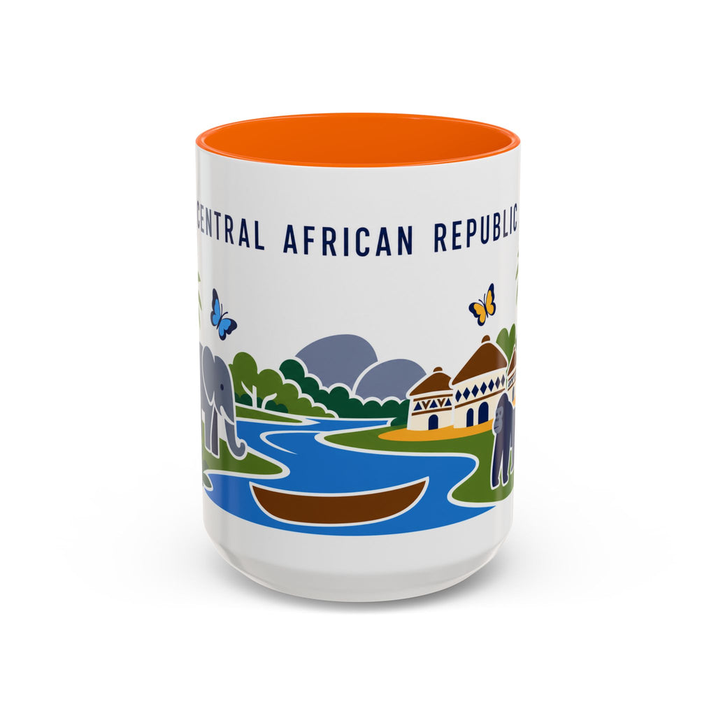 Central African Republic Coffee Mug | Travel Souvenir Accent Mug | Country Gift Ceramic Cup 11oz 15oz