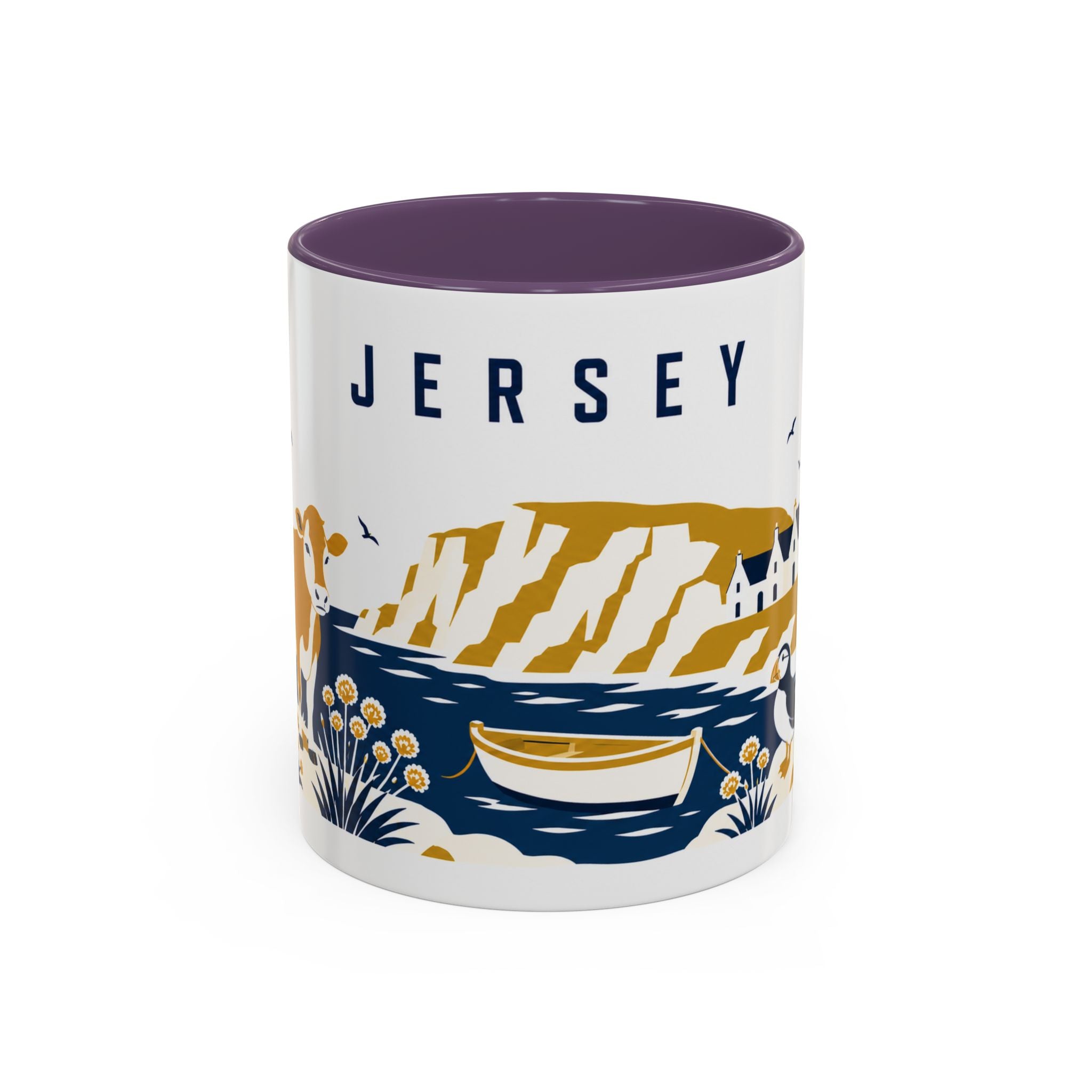 Jersey Coffee Mug | Travel Souvenir Accent Mug | Country Gift Ceramic Cup 11oz 15oz