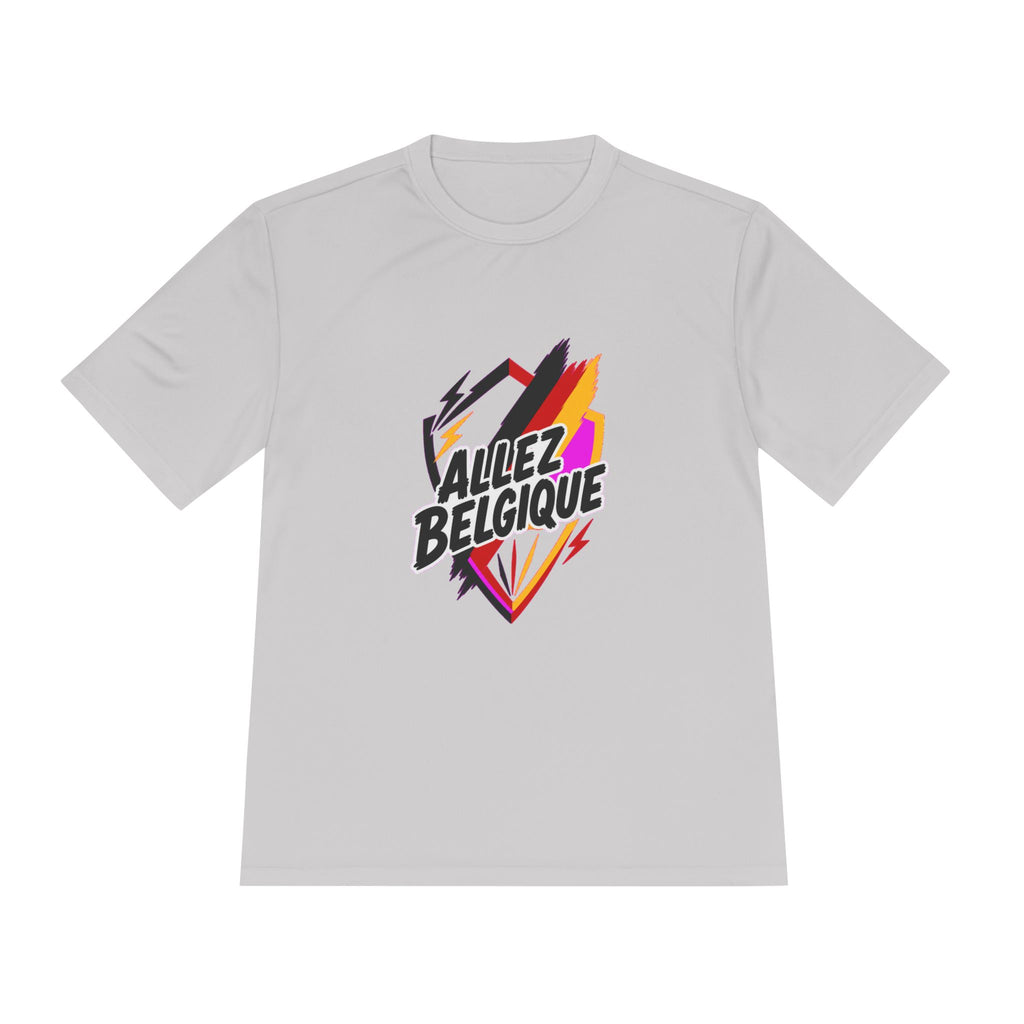 Allez Belgique Soccer Fan Shirt, Moisture Wicking Sport Tee