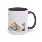 Doha Coffee Mug | Qatar Travel Souvenir | Porcelain Decal City Gift | 11oz 15oz Accent Mug