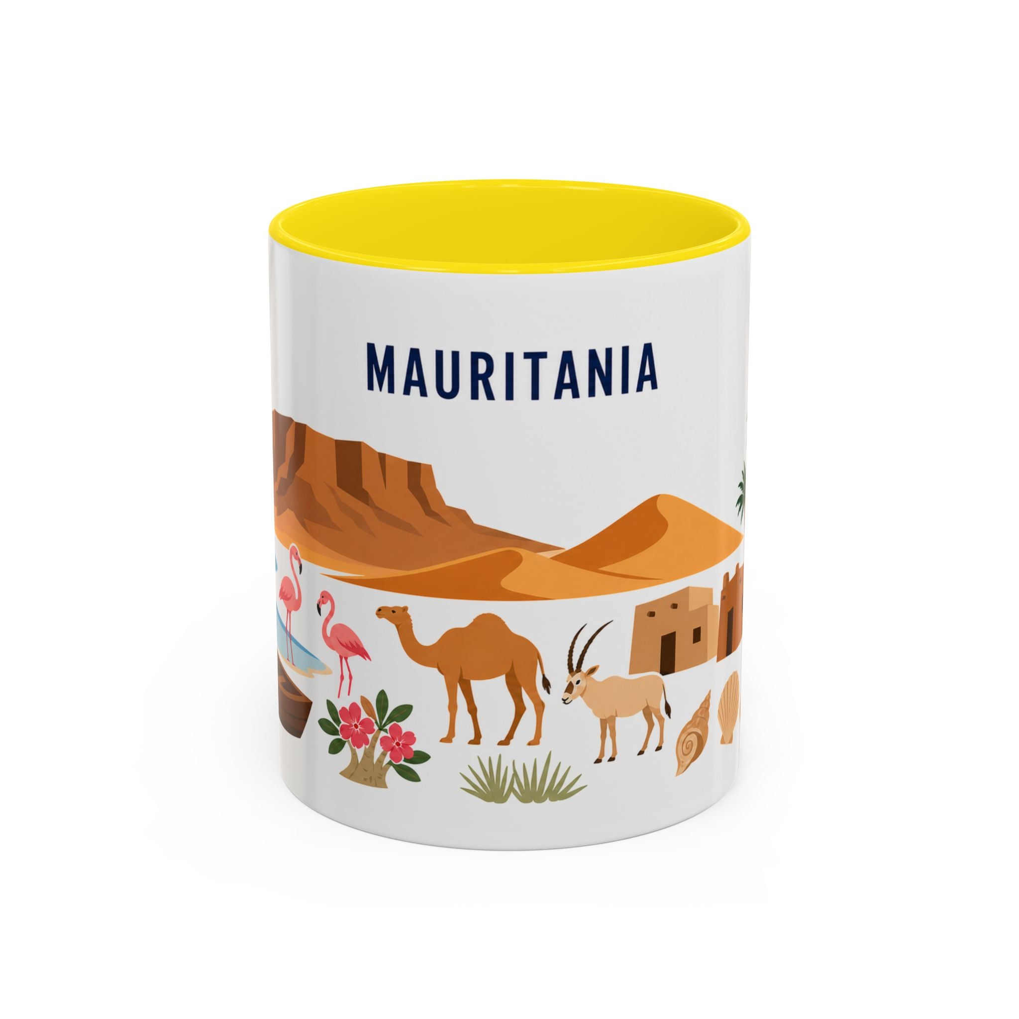 Mauritania Coffee Mug | Travel Souvenir Accent Mug | Country Gift Ceramic Cup 11oz 15oz