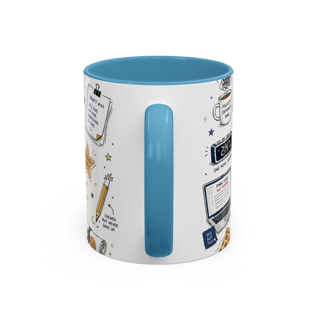 The Tassel Was Worth the Hassle Coffee Mug | Funny Graduation Gift 2026 | Accent Color Ceramic 11oz 15oz