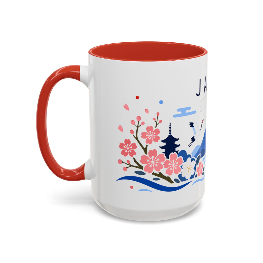 Japan Coffee Mug | Travel Souvenir Accent Mug | Country Gift Ceramic Cup 11oz 15oz