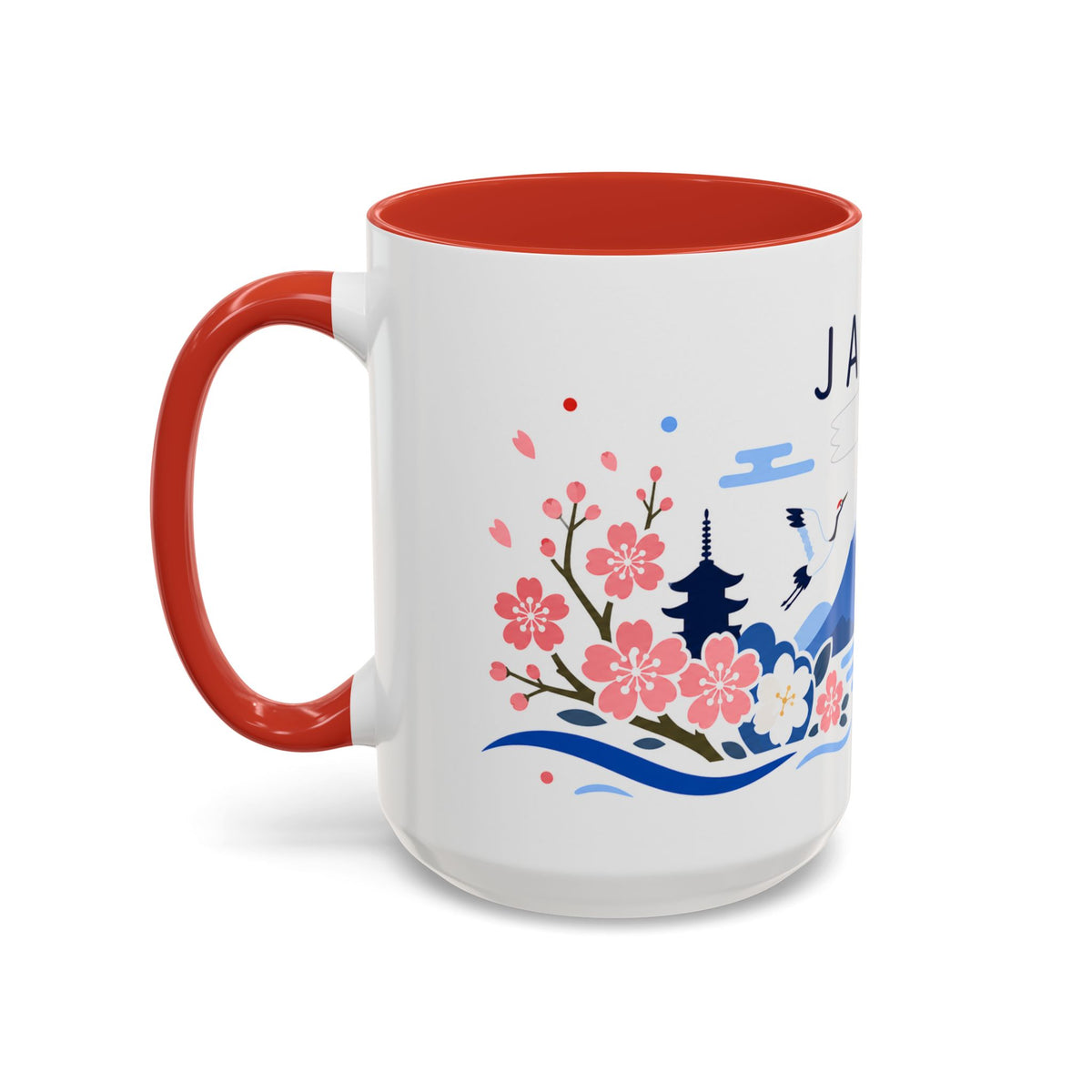Japan Coffee Mug | Travel Souvenir Accent Mug | Country Gift Ceramic Cup 11oz 15oz