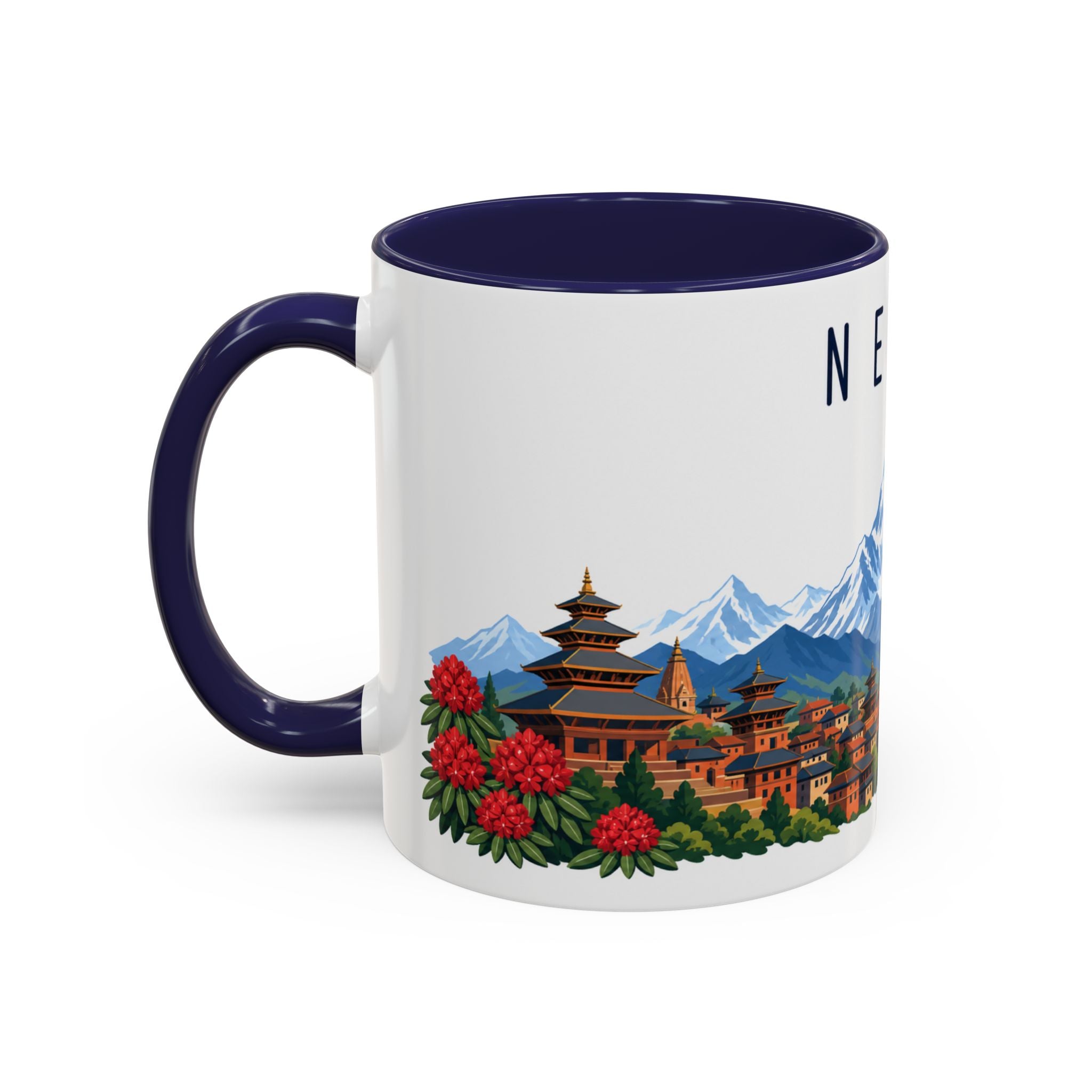 Nepal Coffee Mug | Travel Souvenir Accent Mug | Country Gift Ceramic Cup 11oz 15oz