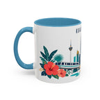 Kuala Lumpur Coffee Mug | Malaysia Travel Souvenir | Porcelain Decal City Gift | 11oz 15oz Accent Mug