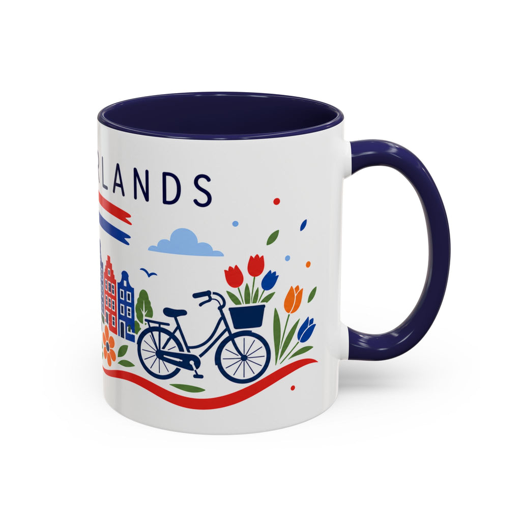 Netherlands Coffee Mug | Travel Souvenir Accent Mug | Country Gift Ceramic Cup 11oz 15oz