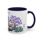 Mexico City Coffee Mug | Mexico Travel Souvenir | Porcelain Decal City Gift | 11oz 15oz Accent Mug