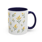 Nebraska Goldenrod Mug, State Flower Floral Coffee Cup, 11oz Botanical Gift