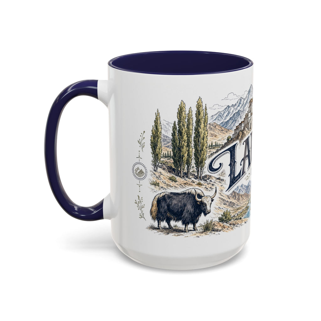 Ladakh Mug, India Travel Souvenir, Bucket List Gift, Accent Ceramic Coffee Mug 11oz 15oz