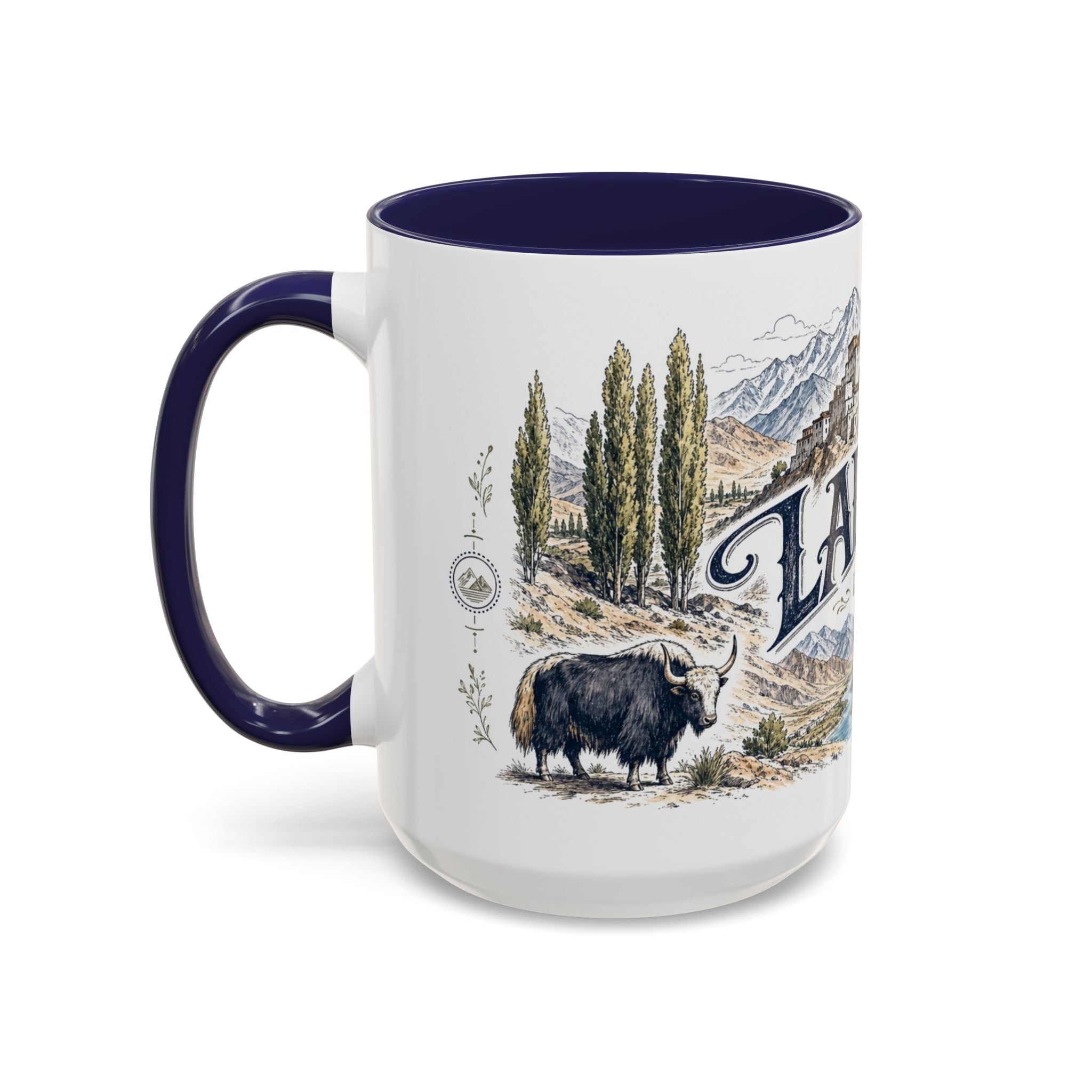 Ladakh Mug, India Travel Souvenir, Bucket List Gift, Accent Ceramic Coffee Mug 11oz 15oz