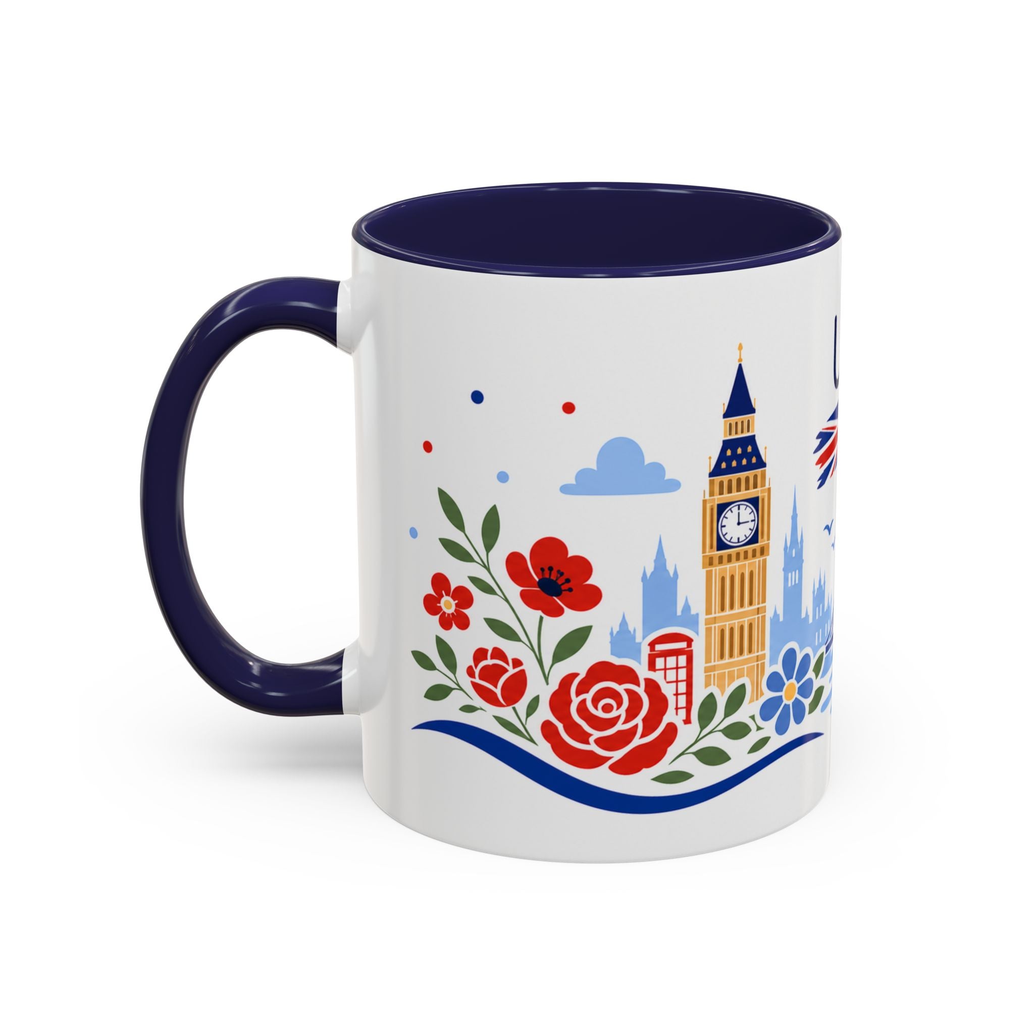 United Kingdom Coffee Mug | Travel Souvenir Accent Mug | Country Gift Ceramic Cup 11oz 15oz