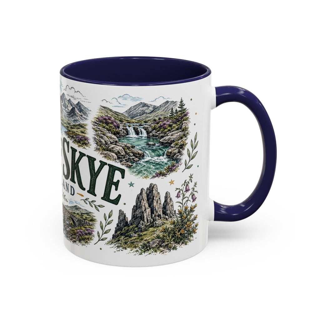 Isle of Skye Mug, Scotland Travel Souvenir, Bucket List Gift, Accent Ceramic Coffee Mug 11oz 15oz