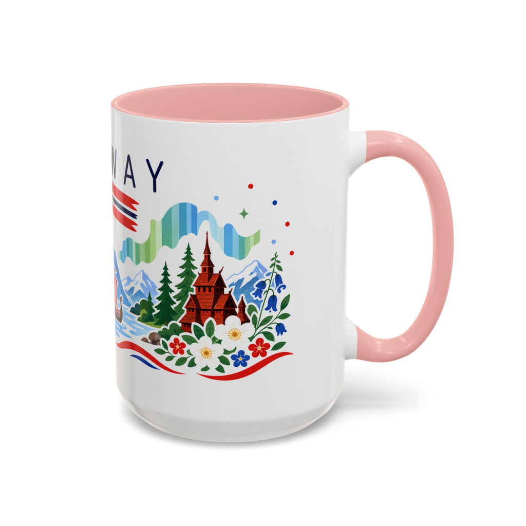Norway Coffee Mug | Travel Souvenir Accent Mug | Country Gift Ceramic Cup 11oz 15oz