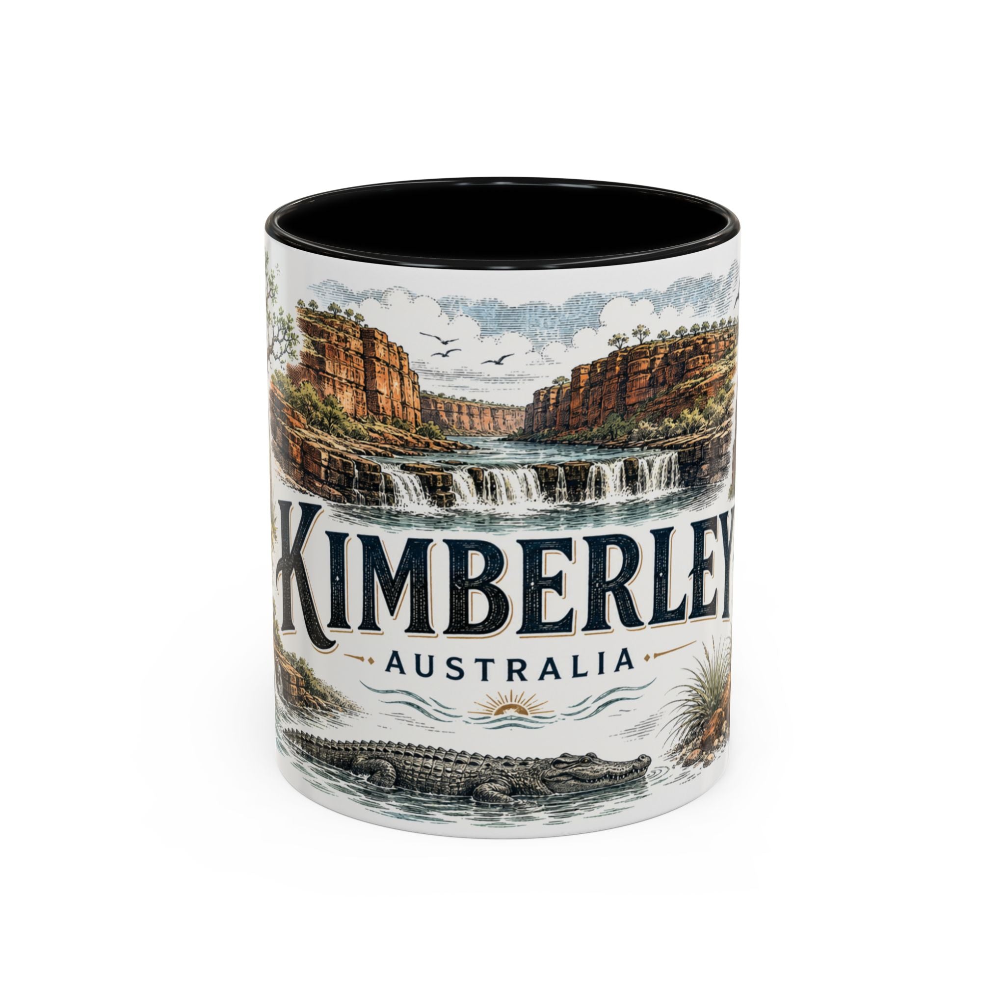 Kimberley Mug, Australia Travel Souvenir, Bucket List Gift, Accent Ceramic Coffee Mug 11oz 15oz