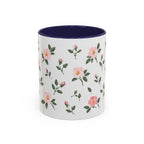 North Dakota Wild Prairie Rose Mug, State Flower Floral Coffee Cup, 11oz Botanical Gift