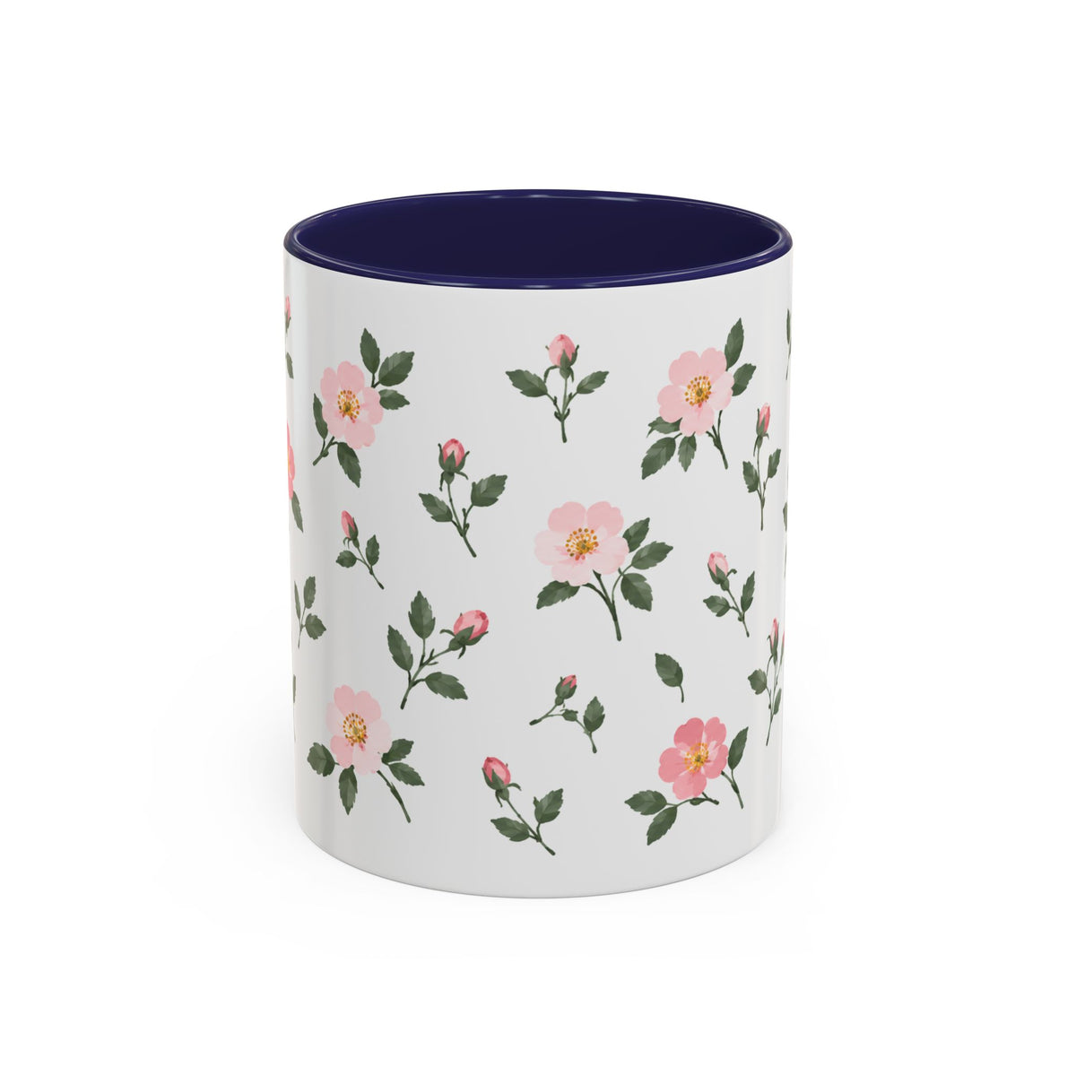 North Dakota Wild Prairie Rose Mug, State Flower Floral Coffee Cup, 11oz Botanical Gift