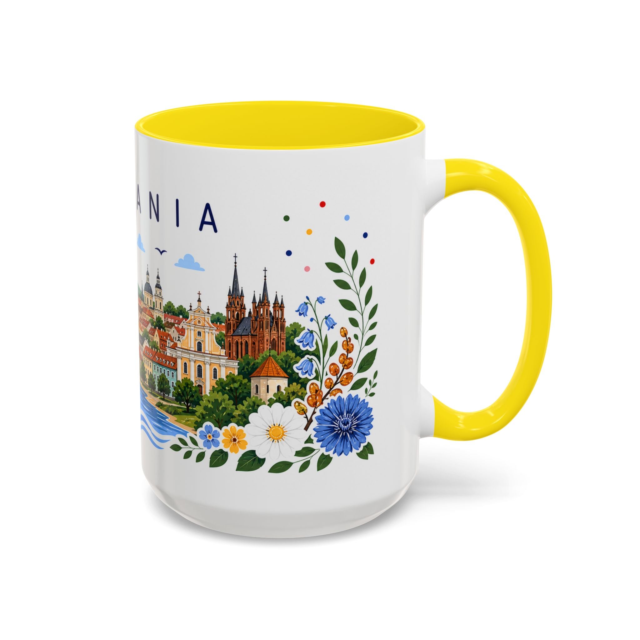 Lithuania Coffee Mug | Travel Souvenir Accent Mug | Place Gift Ceramic Cup 11oz 15oz
