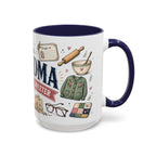 Grandma Makes Life Sweeter Coffee Mug | Gift From Grandkids | Accent Color Ceramic 11oz 15oz