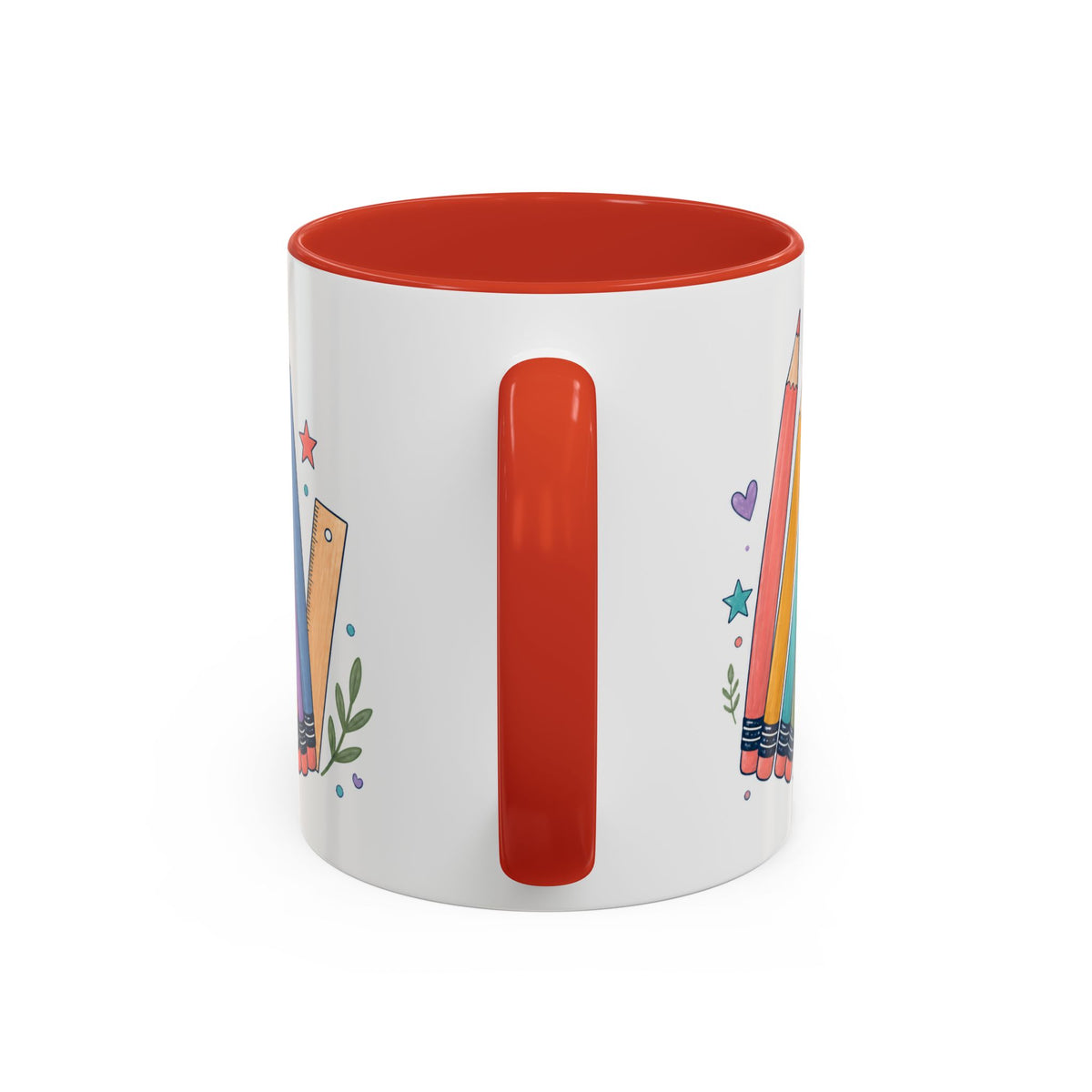 Personalized First Year Teacher Mug | Custom Name Pencil Coffee Cup
