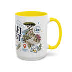 Amalfi Coast Coffee Mug | Travel Destination Souvenir Gift | Accent Color Ceramic 11oz 15oz