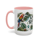 Amazon Rainforest Coffee Mug | Travel Destination Souvenir Gift | Accent Color Ceramic 11oz 15oz