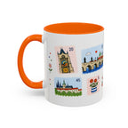 Prague Coffee Mug | Postage Stamp Collage Mug | Travel Souvenir Accent Cup 11oz 15oz