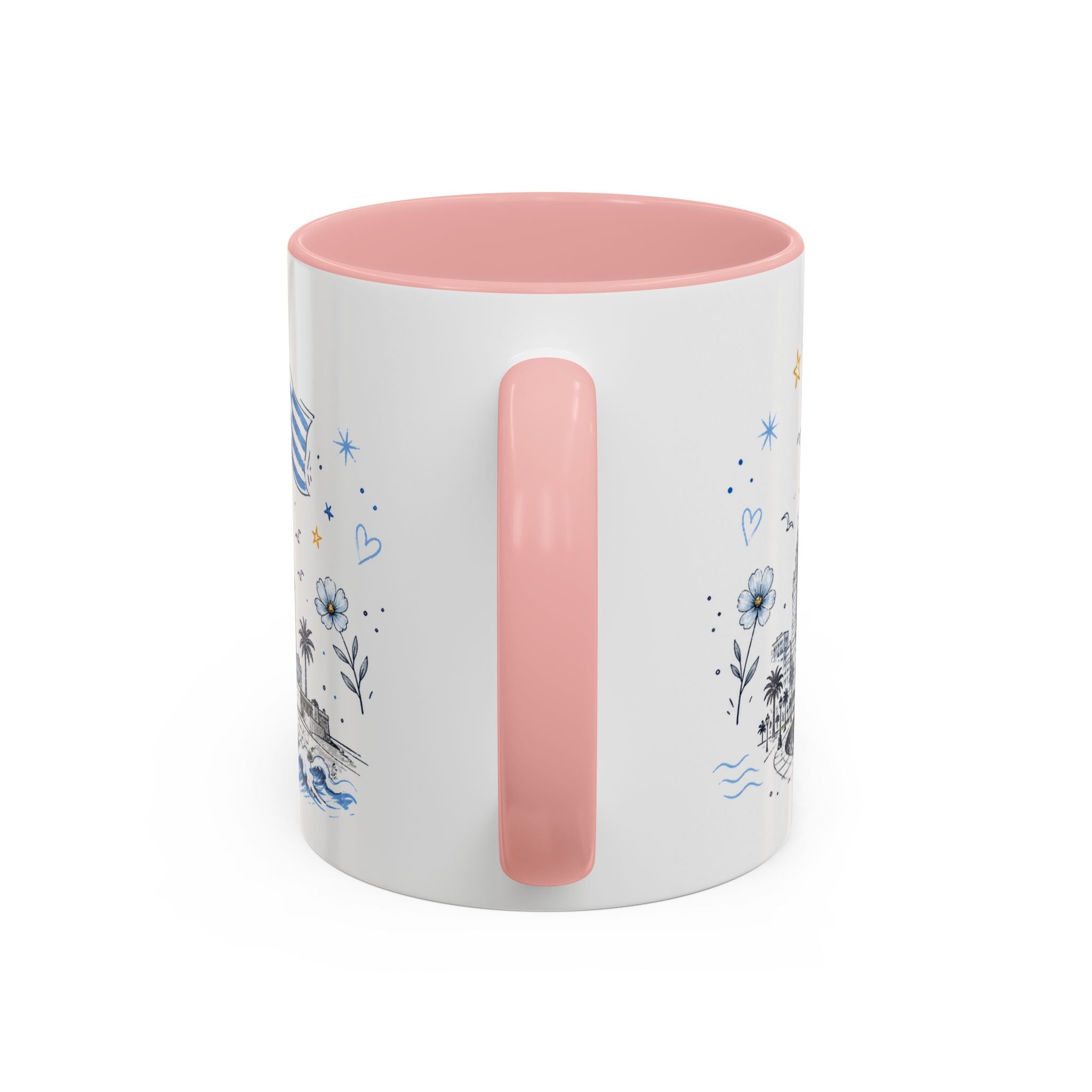 Uruguay Soccer Coffee Mug | World Cup Fan Gift | Accent Color Ceramic 11oz 15oz Match Day Cup