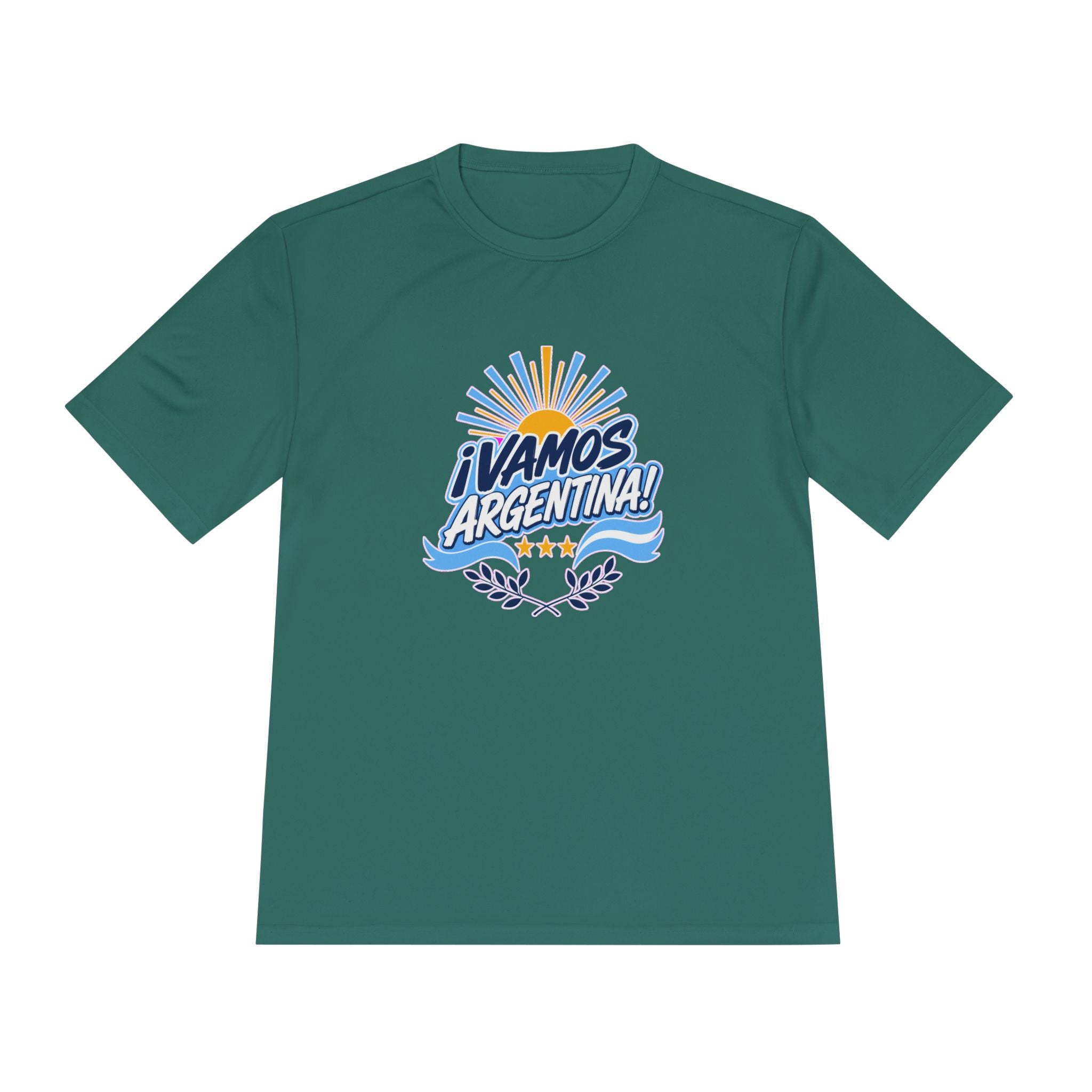 Argentina Soccer T Shirt, ¡Vamos Argentina! Tee, World Football Fan Shirt, Moisture Wicking Sport Tee