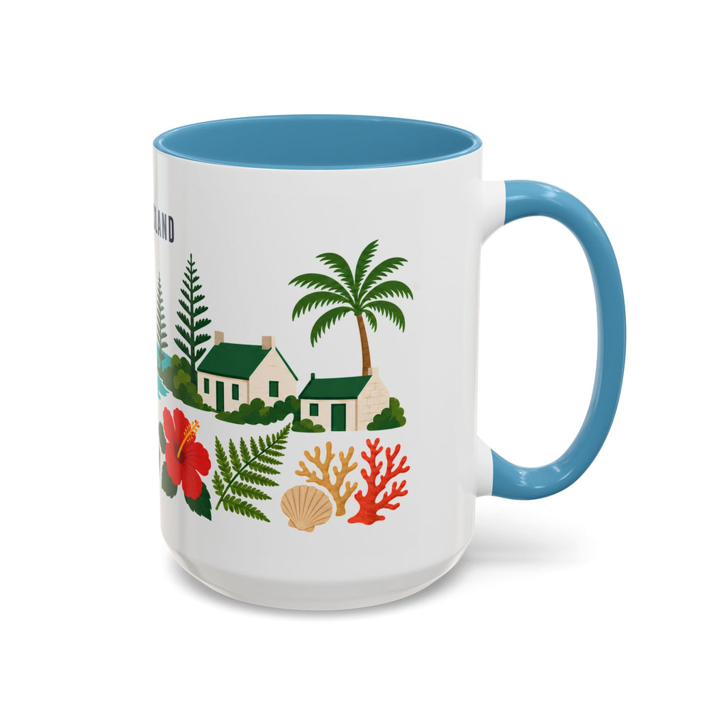 Norfolk Island Coffee Mug | Travel Souvenir Accent Mug | Country Gift Ceramic Cup 11oz 15oz